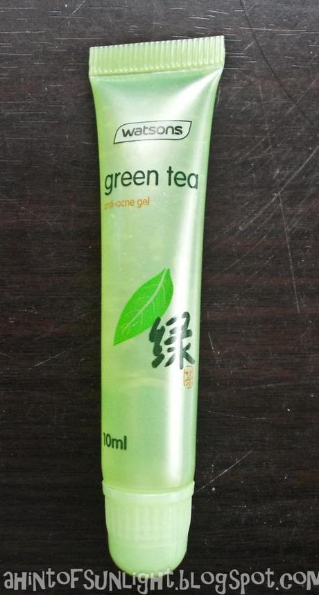 Watsons Green Tea Anti Acne Gel Review