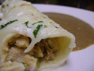 Creamy Chicken Enchiladas