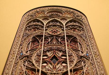 laser cut paper window