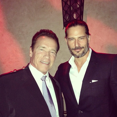 Joe Manganiello works on fitness book with Arnold Schwarzenegger