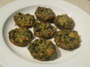 Mini Vegan Crustless Quiche! Yummy! 