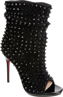 Shoe of the Day | Christian Louboutin Guerilla Slouchy Studded Suede Ankle Boot