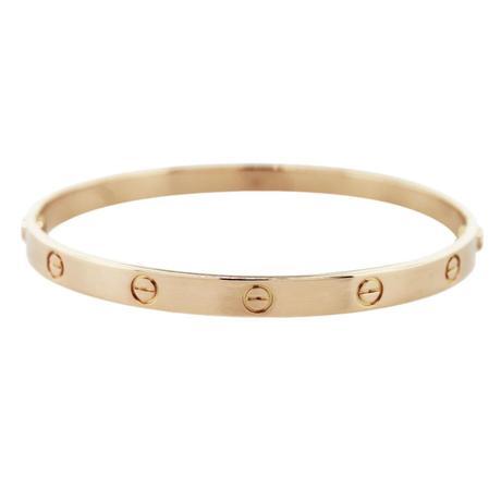 Rose gold cartier love bracelet size 21, cartier love bracelet, pre owned love bracelet