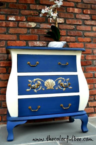 a revamped bombe chest done with Annie Sloan Chalk Paints