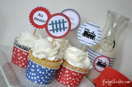 Free Train Party Printables by poofycheeks.com