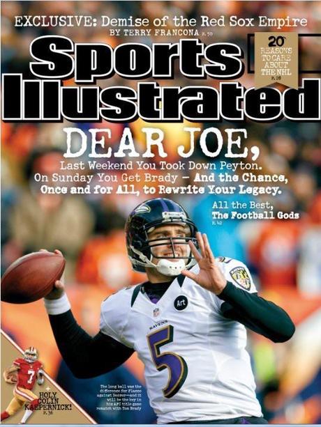 Joe Flacco makes the cover of Sports Illustrated.