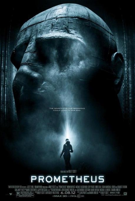 Prometheus Offical Poster. TM&Copyright 2012.  20th Century Fox, Brandywine Productions, Dune Entertainment, Scott Free Productions.