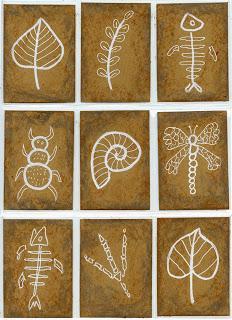 Fossil Art Trading Cards