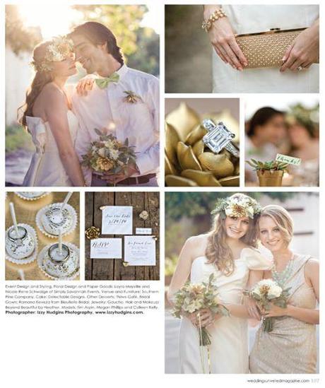 {Featured} Glitter and Gold ~ Weddings Unveiled Magazine