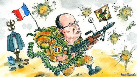 France’s president: François Hollande’s new war trappings