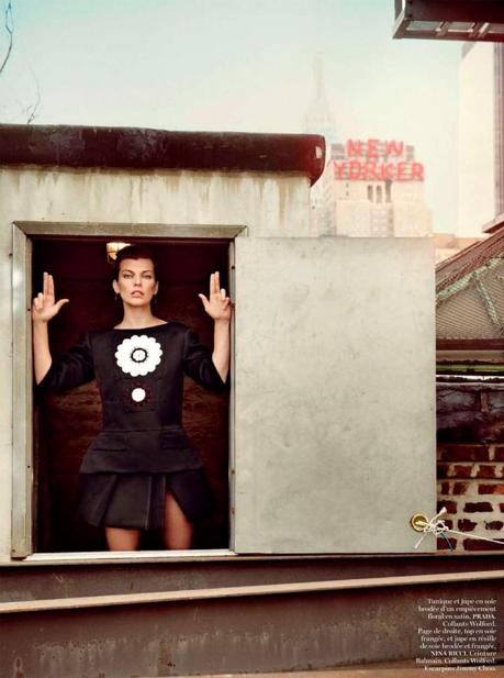 Milla Jovovich by Inez & Vinoodh for Vogue Paris February 2013 9