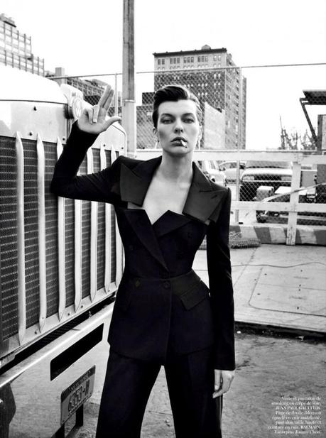 Milla Jovovich by Inez & Vinoodh for Vogue Paris February 2013 5