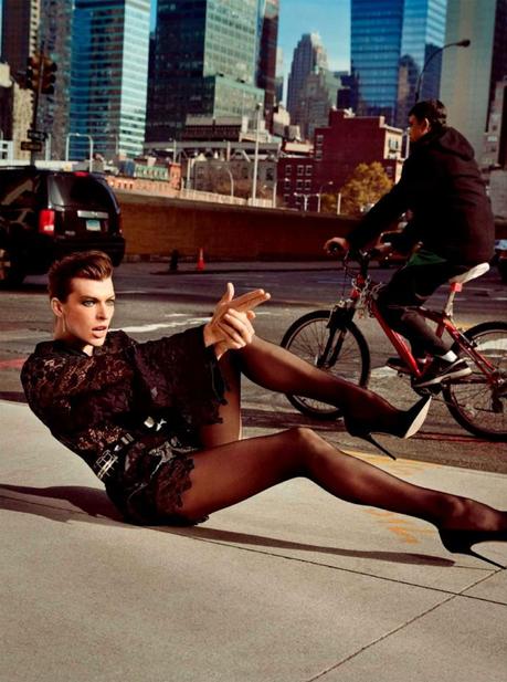 Milla Jovovich by Inez & Vinoodh for Vogue Paris February 2013 7