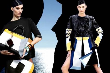 Saskia de Brauw & Kati Nescher by Karl Lagerfeld for Fendi Spring 2013 Campaign 3