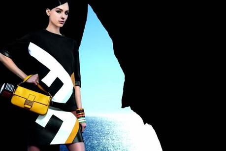 Saskia de Brauw & Kati Nescher by Karl Lagerfeld for Fendi Spring 2013 Campaign 2