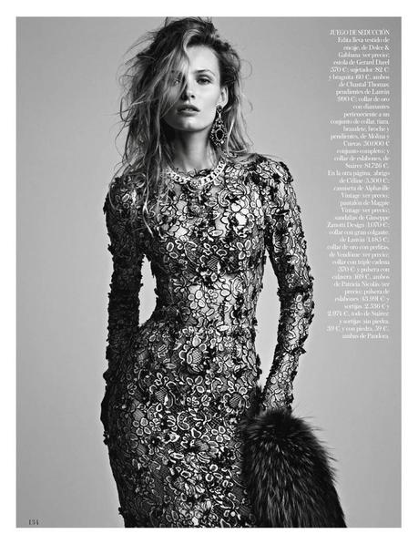 Edita Vilkeviciute by Patrick Demarchelier for Vogue Spain January 2013 2