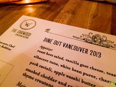 The Oakwood - Dine Out Vancouver