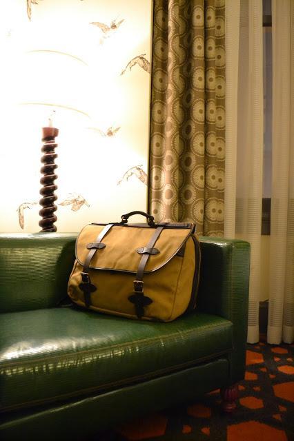 Filson, luggage, might as well have the best, portland, seattle, hotel monaco
