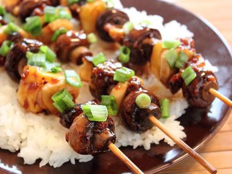 Creative Cooking Crew: Vegan Challenge - Mixed Mushroom Yakitori and Mushroom Scallion Potstickers