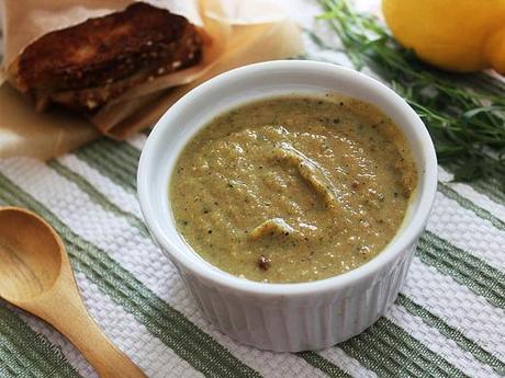 Parsnip, Fennel and Tarragon Soup with Squash and Apple Turkey Cheddar Sandwiches