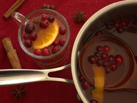 Spiced Cranberry-Ginger Cider with All the Fixins'