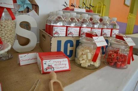 Vintage Tricycle Themed Table by Sugar Coated Candy & Dessert Buffets