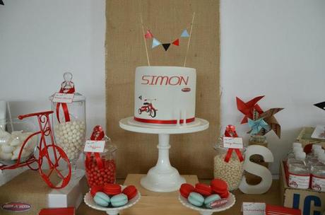 Vintage Tricycle Themed Table by Sugar Coated Candy & Dessert Buffets