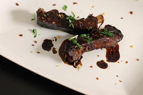 Soy braised ribs with chili & cilantro # 48