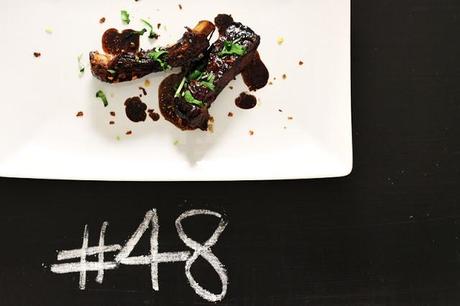 Soy braised ribs with chili & cilantro # 48