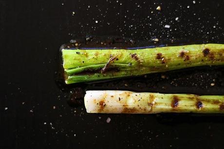 Grilled spring onions with butter & japanese soy # 46