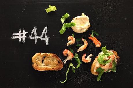 Crayfish with crostini & chili mayonnaise # 44