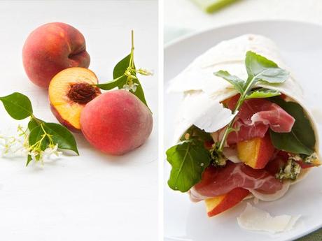 Parma Ham, Pecorino  and Peach Wrap