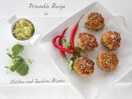 Chicken and Zucchini Rissoles