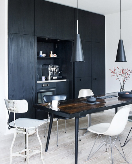 BLACK+WHITE DINING Breakfast Nook