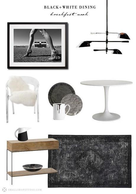 BLACK+WHITE DINING Breakfast Nook