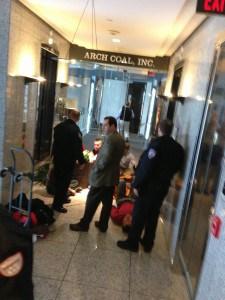 Activists Disrupt Arch Coal Corporate HQ In St. Louis