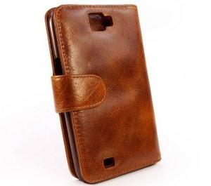 Samsung Galaxy Note 2 Leather Case - Brown