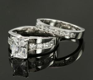 Engagement Ring and Wedding Band by Jonathan's Fine Jewelers