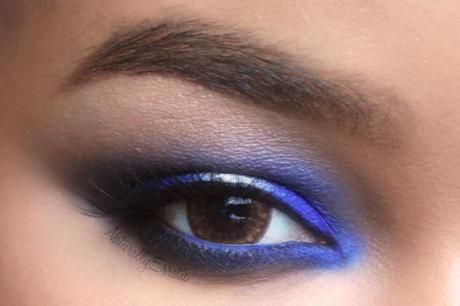 Sugarpill Velocity: Blue + Silver Smokey Eye Makeup
