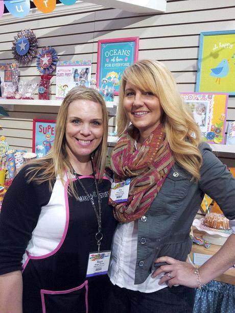 a whole bunch of photos of me with super-cool people...and a layout with some of Heidi's new products!