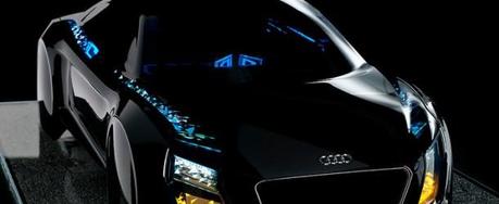Audi concept futuristic car lights