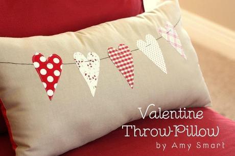 Valentine Throw Pillow by Amy Smart