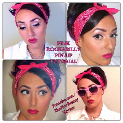Pink Rockabilly Pin-Up Makeup Tutorial