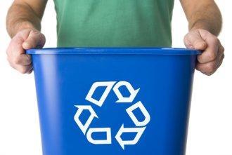 recycle bin blue 