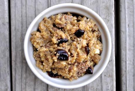 Turkey Sausage & Cranberry Quinoa {Clean Eating}