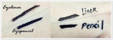 K-Palette Comparison: Real Lasting Eyepencil VS Eyeliner