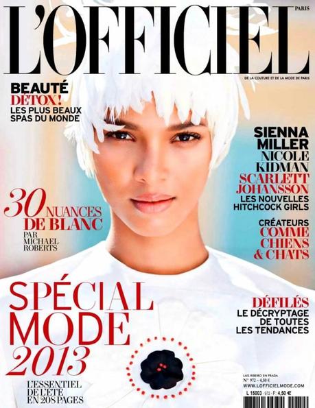Cover- Laís Ribeiro by Michael Roberts for L’Officiel Paris February 2013