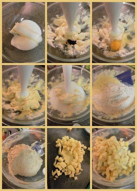 Buttermilk Apple Crumb Cake - collage2