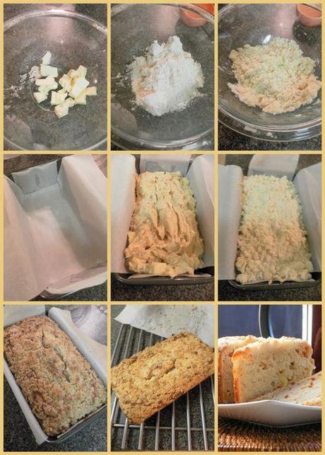 Buttermilk Apple Crumb Cake - collage3