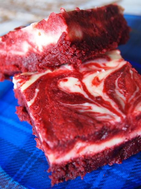 Red Velvet Cream Cheese Swirl Brownies